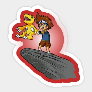 The Digi King of Courage Sticker
